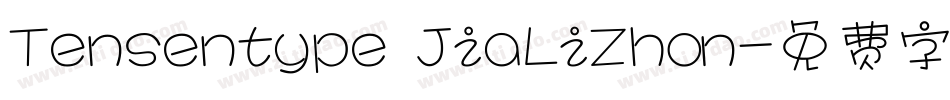 Tensentype JiaLiZhon字体转换